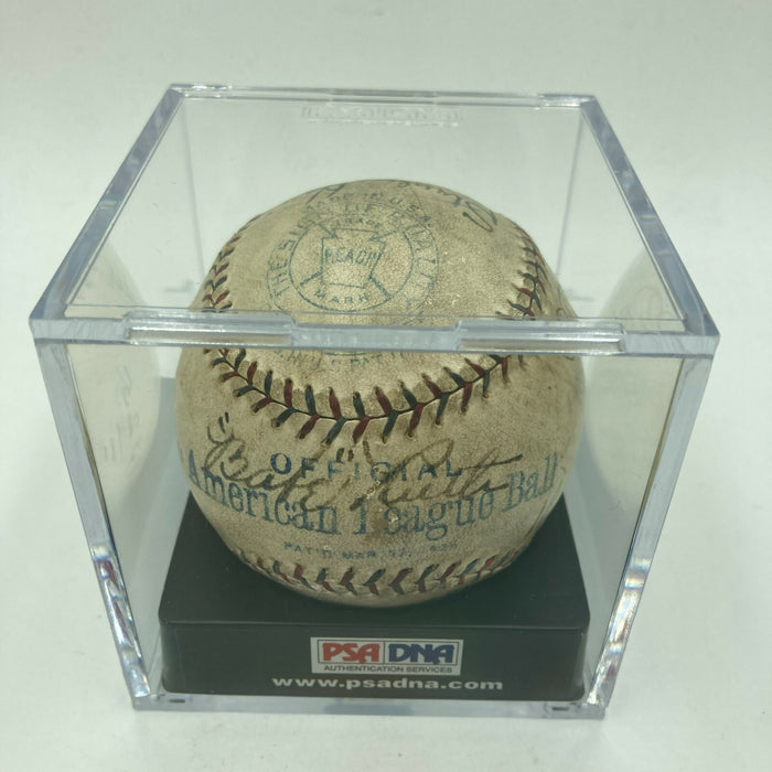 The Finest Babe Ruth Ty Cobb Walter Johnson 1925 HOF Signed Baseball PSA DNA