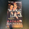 Matt Damon Gretchen Mol Rispoli Richards Rounders Cast Signed VHS Movie JSA