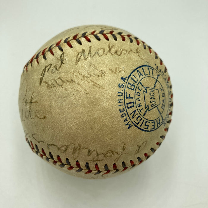 Babe Ruth & Chicago Cubs 1932 World Series Called Shot Signed Baseball PSA DNA