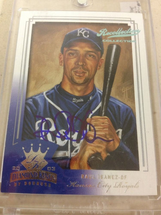 2003 DONRUSS DIAMOND KINGS CROWNING MOMENT RAUL IBANEZ AUTO AUTOGRAPH 1/1 RARE