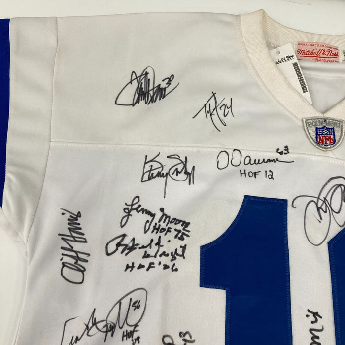 NFL Hall Of Fame Multi Signed Mitchell & Ness Jersey With 40+ Signatures JSA COA
