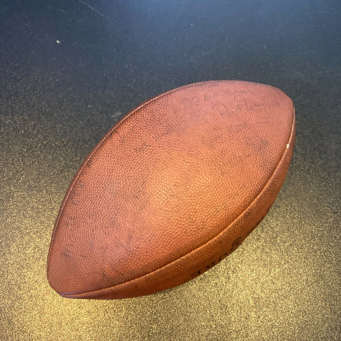 1960's Cleveland Browns Team Signed Game Used The Duke Football With Jim Brown