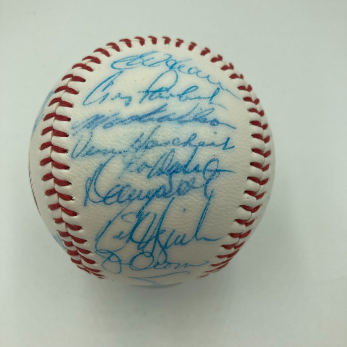 Vintage 1986 New York Mets World Series Champs Team Signed Baseball JSA COA