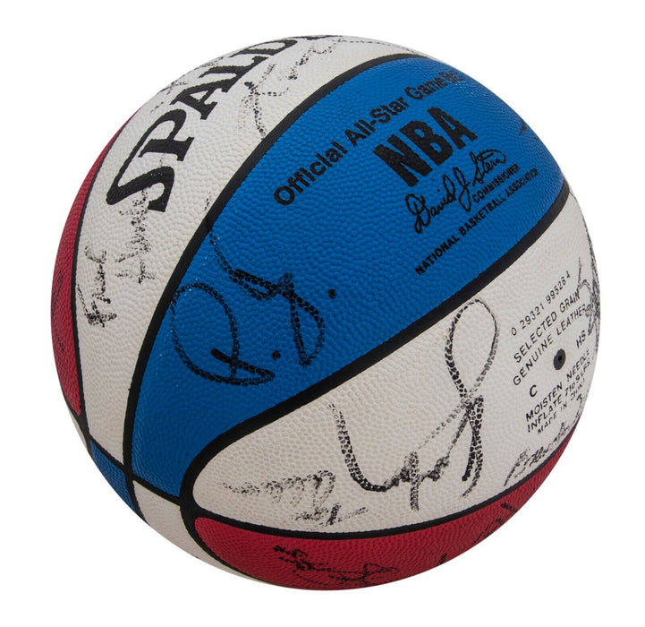 Kobe Bryant Tim Duncan Garnett 2000 All Star Game Signed Basketball Beckett COA