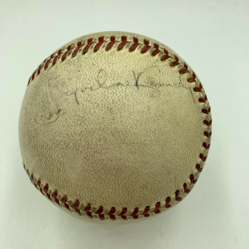 President John F. Kennedy & Jackie Kennedy Signed Baseball JFK PSA DNA & JSA COA