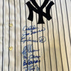 2000 New York Yankees World Series Champs Team Signed Jersey Derek Jeter PSA DNA