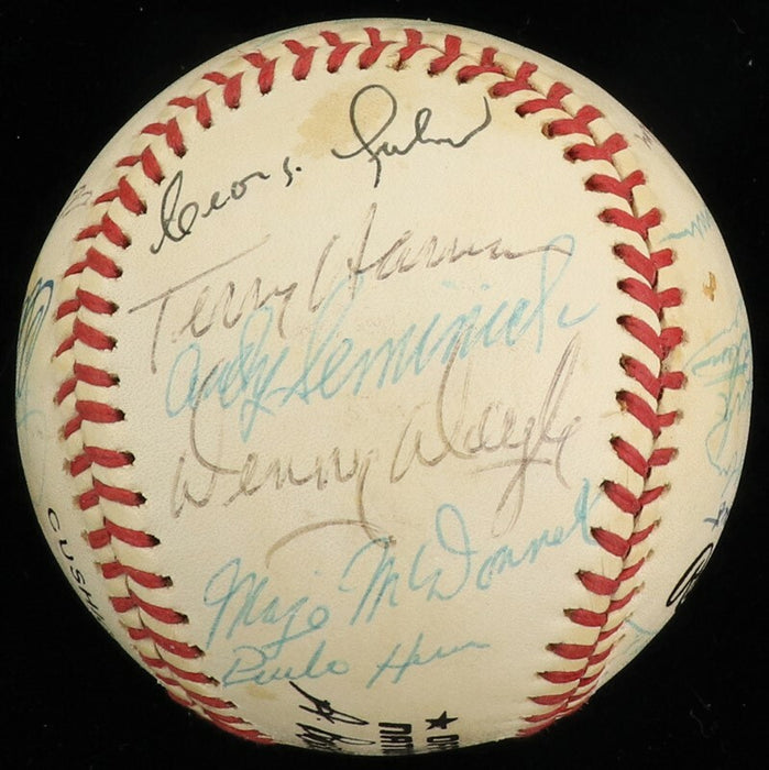 Philadelphia Phillies Legends Multi Signed Baseball Richie Ashburn PSA DNA COA