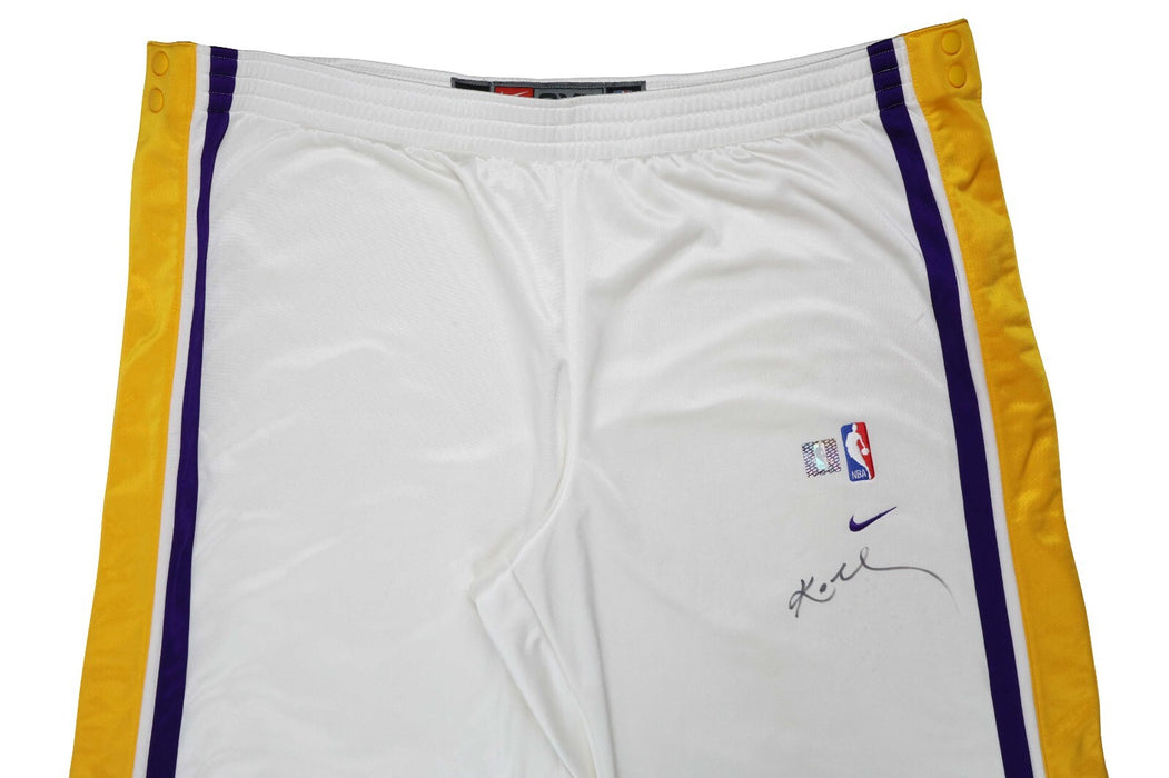 Kobe Bryant Signed Game Used 2002-03 Los Angeles Lakers Warm Up Suit PSA & JSA