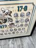 1972 Miami Dolphins Super Bowl Champs Team Signed Lithograph Photo JSA COA