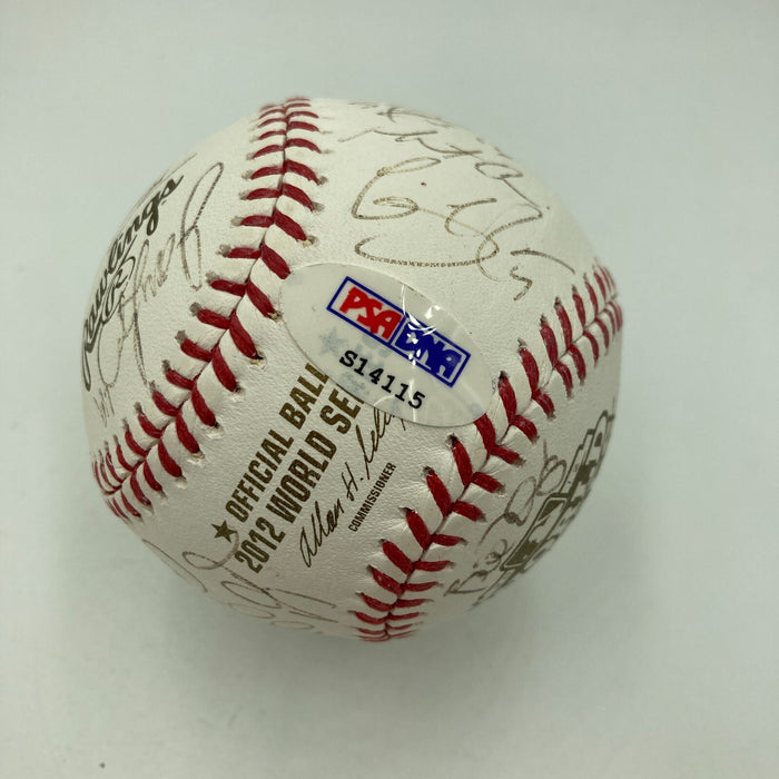 2012 San Francisco Giants World Series Champs Team Signed W.S. Baseball PSA DNA