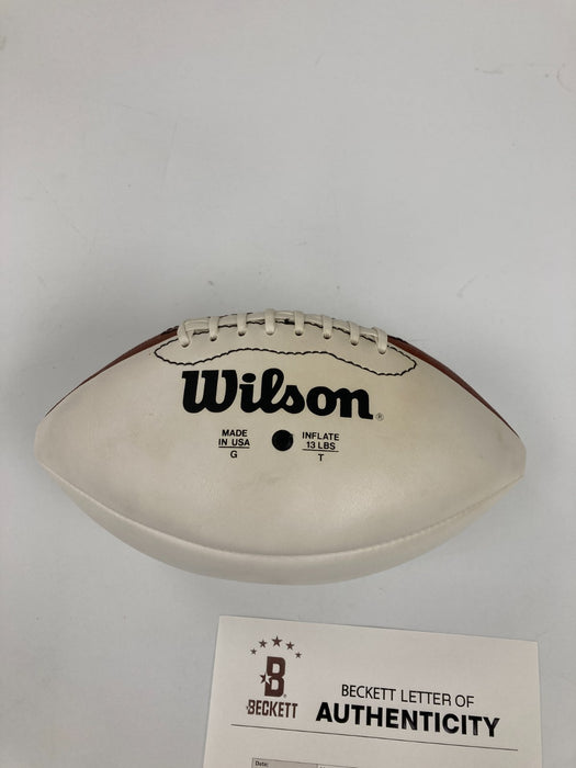 Ray Nitschke Dick Butkus Mike Ditka HOF Multi Signed Football Beckett COA