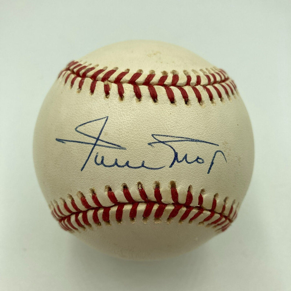 Willie Mays Signed Autographed Official National League Baseball PSA DNA COA