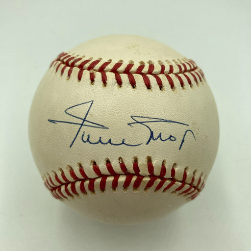 Willie Mays Signed Autographed Official National League Baseball PSA DNA COA