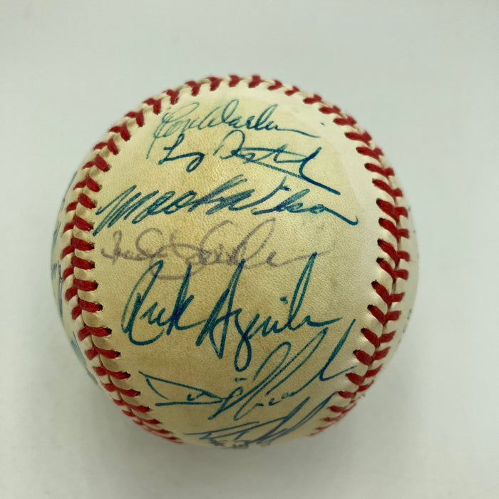 1986 New York Mets World Series Champs Team Signed Vintage NL Baseball JSA COA