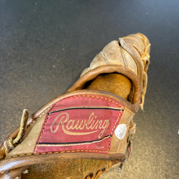 Bill Hands Signed 1960's Game Model Baseball Glove Chicago Cubs JSA COA
