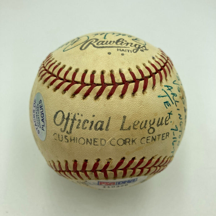 1951 New York Giants VS Dodgers 1977 Old Timers Day Signed Baseball PSA DNA