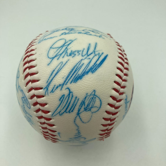 Vintage 1986 New York Mets World Series Champs Team Signed Baseball JSA COA