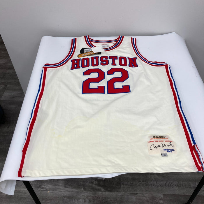 Clyde Drexler "Phi Slama Jama" Signed Authentic 1983 Houston Cougars Jersey PSA