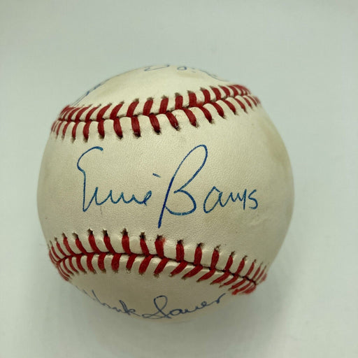 Chicago Cubs MVP's Signed Baseball Ernie Banks Sammy Sosa Sandberg Dawson JSA