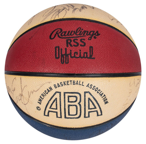 1974-75 Utah Stars Team Signed ABA Official Rawlings Basketball Beckett COA