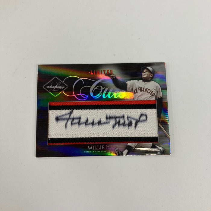 2005 Leaf Limited Cuts Willie Mays Auto Patch #13/24