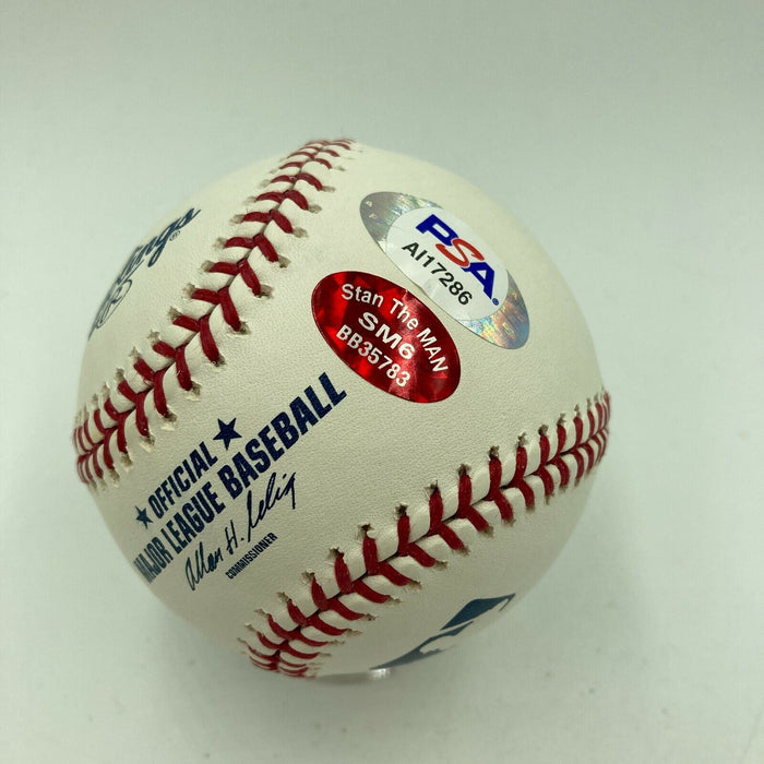 Extraordinary Stan Musial & Wife Signed Heavily Inscribed Wedding Baseball PSA