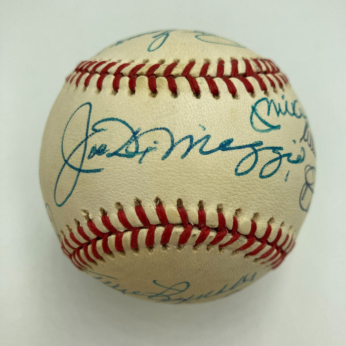 Mickey Mantle Joe Dimaggio Yankees Greats Signed American League Baseball JSA