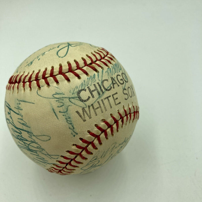 1955 Chicago White Sox Team Signed Autographed Baseball With Nellie Fox