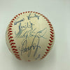 1998 Yankees World Series Champs Team Signed Baseball Derek Jeter JSA COA