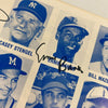1975 Dodgers Old-Timers Day Signed Program 31 Sigs Don Drysdale Duke Snider