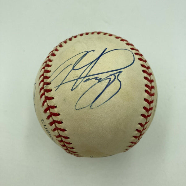 LA Dodgers Rookie's Of The Year Signed Baseball Mike Piazza Hideo Nomo JSA COA