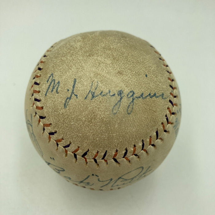 Babe Ruth Lou Gehrig Miller Huggins 1926 New York Yankees Team Signed Baseball