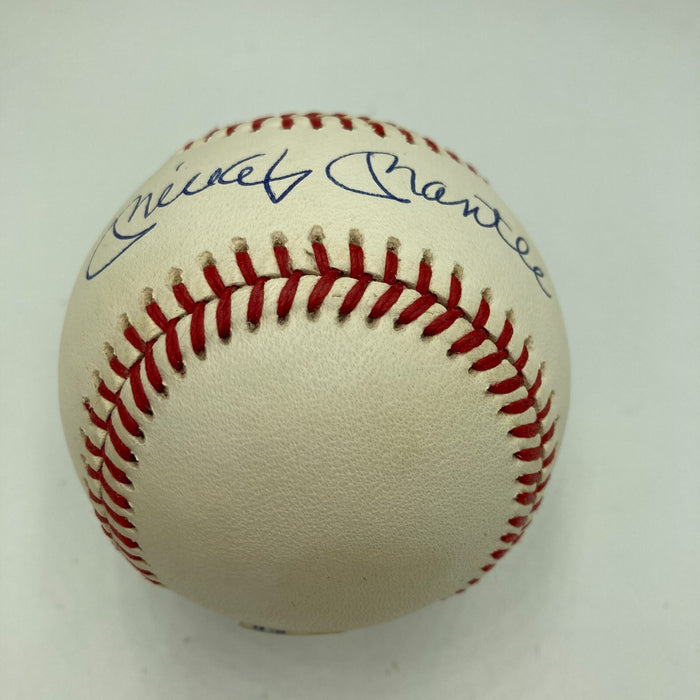 Mickey Mantle Signed American League Baseball PSA DNA Graded 10 GEM MINT