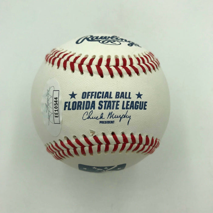 2011 Christian Yelich Pre Rookie Signed Official Minor League Baseball JSA MINT
