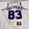 1982-83 Philadelphia 76ers NBA Champions Team Signed Jersey JSA COA