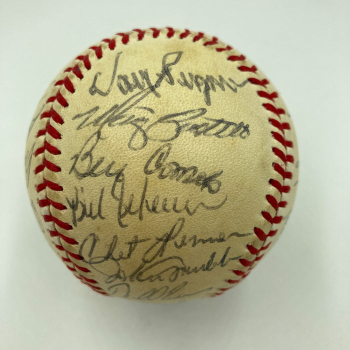 1984 Detroit Tigers World Series Champs Team Signed Baseball 30 Sigs JSA COA