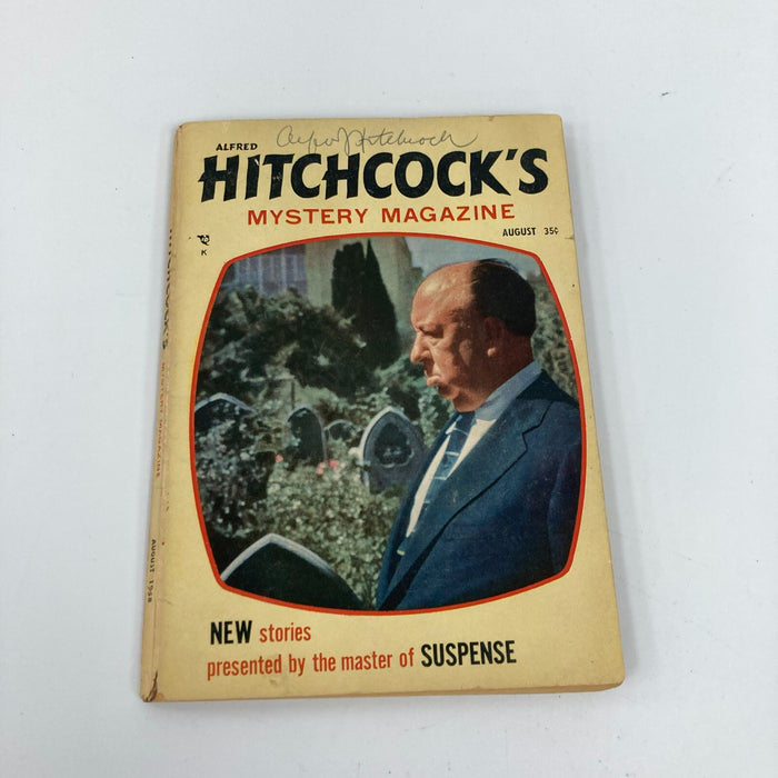 Alfred Hitchcock Signed 1958 Mystery Magazine Book JSA COA