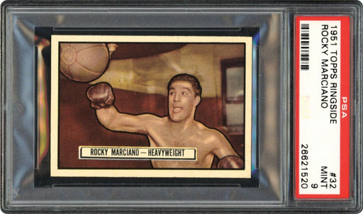1951 Topps Ringside Rocky Marciano RC PSA 9 Mint Pop 3 None Higher Rookie