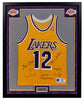 George Mikan Los Angeles Lakers Legends Signed Jersey Framed PSA DNA
