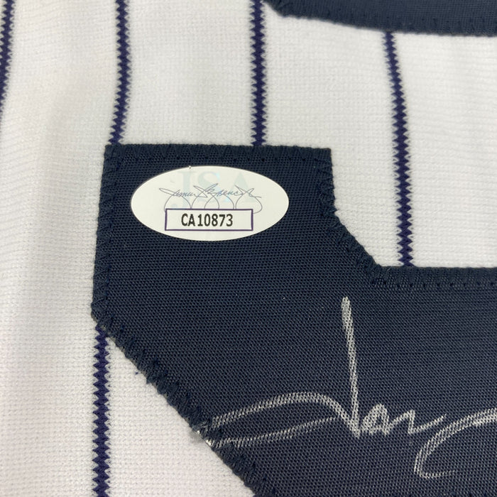 Jason Giambi Signed New York Yankees Jersey Inscribed  To Joba Chamberlain JSA