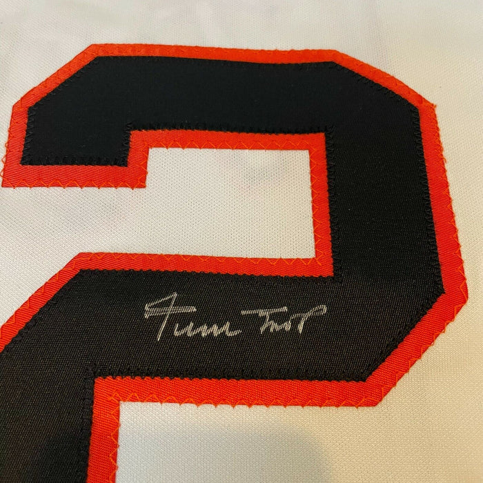 Willie Mays Signed Authentic Majestic San Francisco Giants Jersey With JSA COA