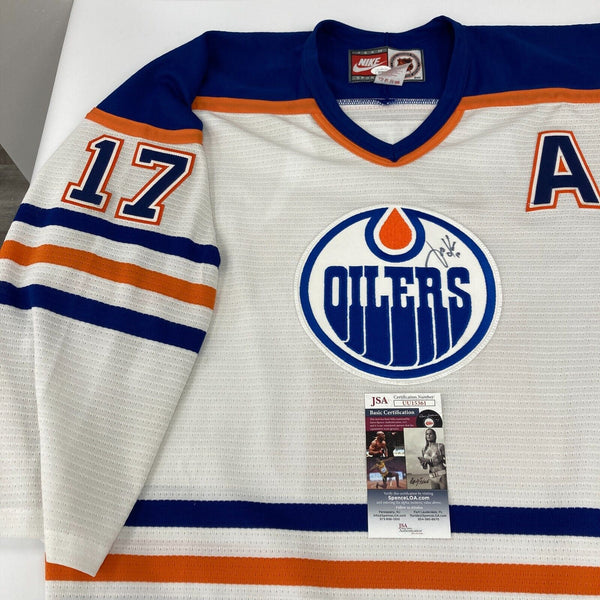 JARI KURRI Signed Authentic Edmonton Oilers Jersey CCM JSA COA