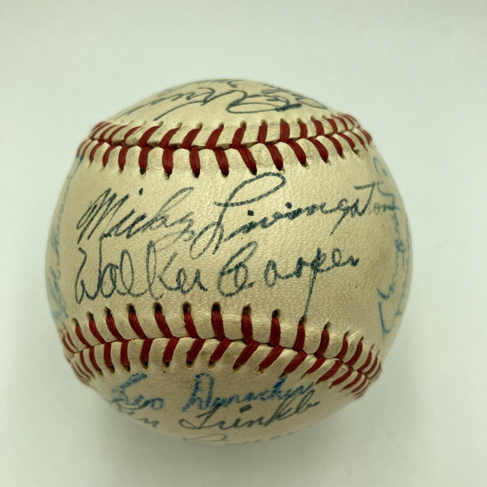 1948 New York Giants Team Signed Official National League Baseball JSA COA