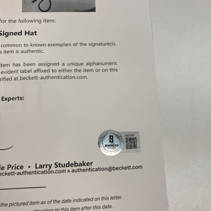 Tiger Woods Signed Nike TW Cap Beckett COA Golf Auto