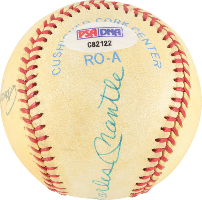 Mickey Charles Mantle Full Name Signed American League Baseball PSA DNA COA