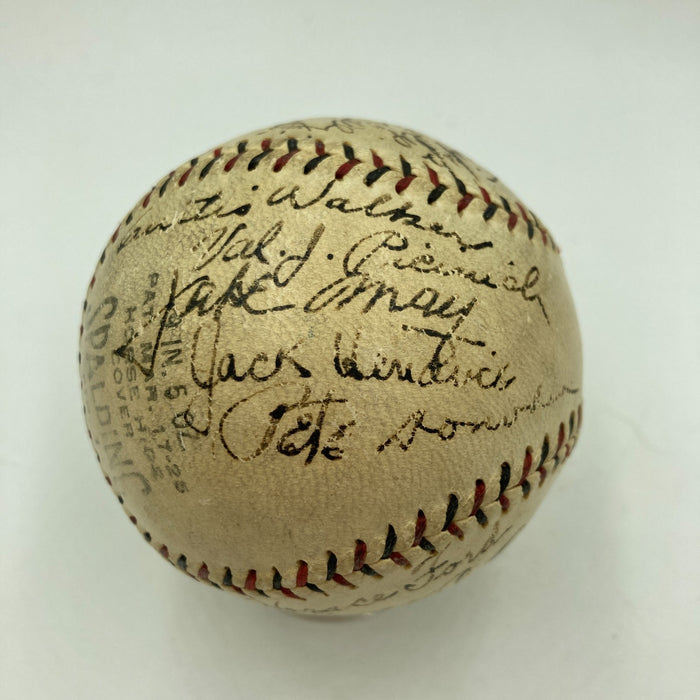 Beautiful 1928 Cincinnati Reds Team Signed NL Baseball Eppa Rixey JSA COA