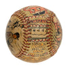 Beautiful Luke Appling Hand Painted George Sosnak Folk Art Signed Baseball