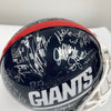1990 New York Giants Super Bowl Champs Team Signed Full Size Helmet JSA Steiner