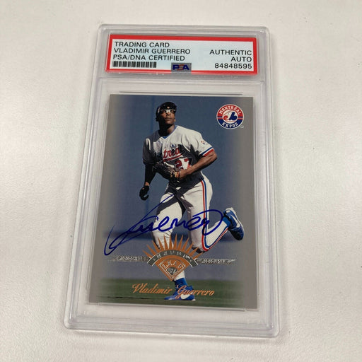 1997 Leaf Vladimir Guerrero Signed Autographed RC Rookie Card PSA DNA