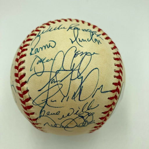 1999 Yankees Team Signed World Series Baseball Derek Jeter Mariano Rivera JSA